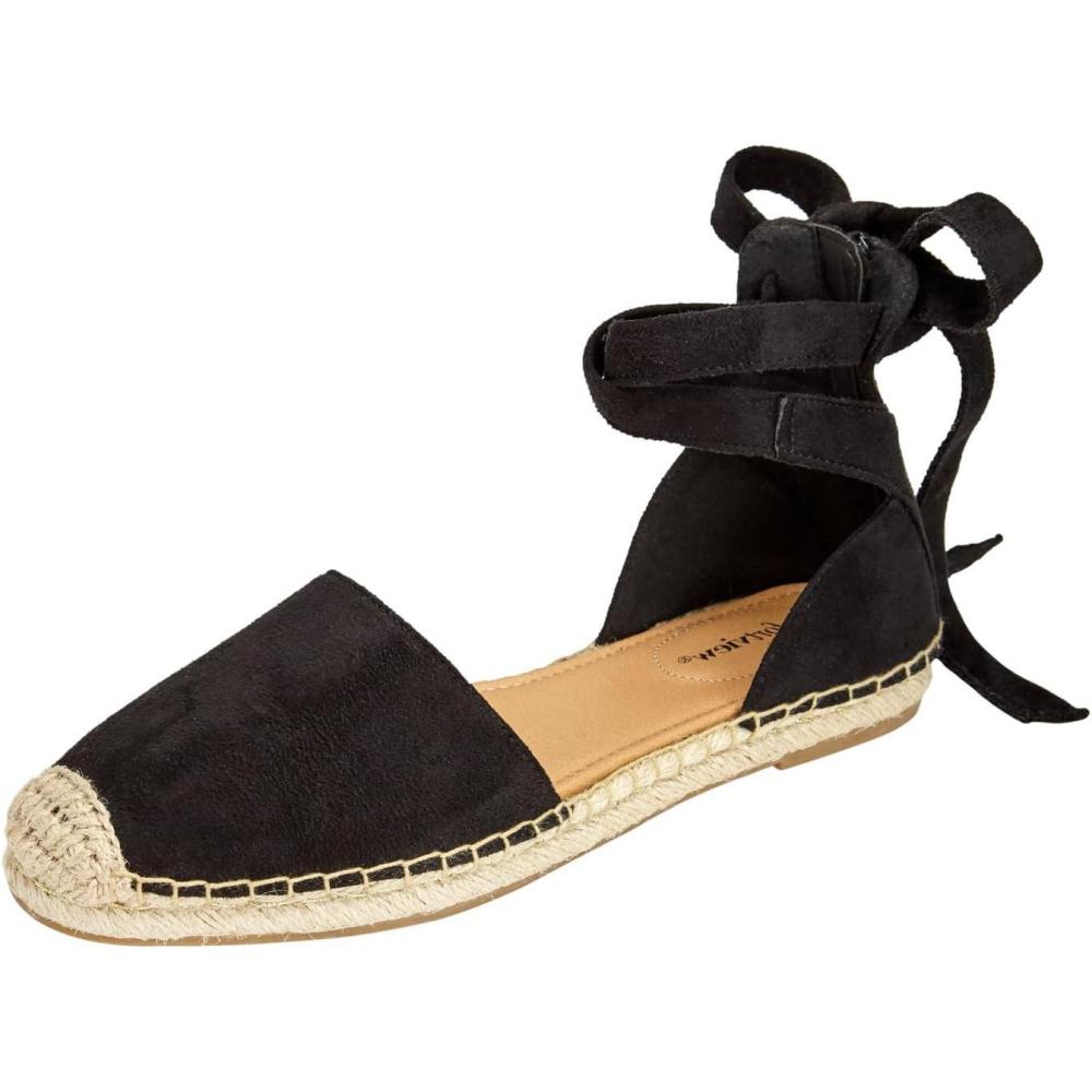 image:imageComfortview Womens Wide Width The Shayla Flat EspadrilleBlack