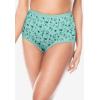 Comfort Choice Plus Size Full Coverage Nylon Brief 10-Pack(Swirl Floral Pack)