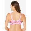 Comfort Choice Women’s Plus Size 3-Pack Front-Close Cotton Wireless Bra(Hot Red Assorted)