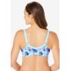 Comfort Choice Women’s Plus Size 3-Pack Front-Close Cotton Wireless Bra(Tropical Pineapple Assorted)