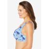 Comfort Choice Women’s Plus Size 3-Pack Front-Close Cotton Wireless Bra(Tropical Pineapple Assorted)