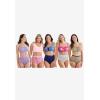 Comfort Choice Women’s Plus Size Cotton Front-Close Wireless Bra(Lavender Spray)