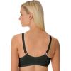 Comfort Choice Women’s Plus Size Cotton Front-Close Wireless Bra(White)