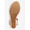 Comfortview Women’s Wide Width The Abra Espadrille(Classic Red)