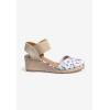 Comfortview Women’s Wide Width The Abra Espadrille(Purple Floral)