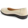 Comfortview Women’s Wide Width The Gab Flat(Bone)