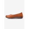 Comfortview Women’s Wide Width The Gab Flat(Cognac)