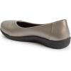 Comfortview Women’s Wide Width The Gab Flat(Gunmetal)