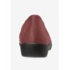Comfortview Women’s Wide Width The Gab Flat(New Wine)