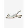 Comfortview Women’s Wide Width The Rider Slingback(Silver)
