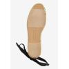 Comfortview Women’s Wide Width The Shayla Flat Espadrille(Black)