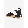 Comfortview Women’s Wide Width The Shayla Flat Espadrille(Black)