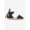 Comfortview Women’s Wide Width The Shayla Flat Espadrille(Black)