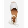 Comfortview Women’s Wide Width The Shayla Flat Espadrille(Chambray)