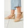 Comfortview Women’s Wide Width The Shayla Flat Espadrille(Chambray)
