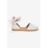 Comfortview Women’s Wide Width The Shayla Flat Espadrille(Light Tan)