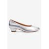 Comfortview Women’s Wide Width The Vida Pump(Silver)