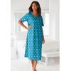 Dreams & Co. Plus Size Long Print Sleepshirt(Multi Fruit)