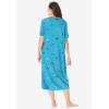 Dreams & Co. Plus Size Long Print Sleepshirt(Multi Plaid)
