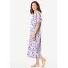 Dreams & Co. Plus Size Long Print Sleepshirt(Raspberry Sorbet Paris)