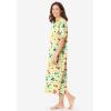 Dreams & Co. Plus Size Long Print Sleepshirt(Yellow Cats)