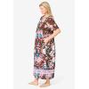 Only Necessities Women’s Plus Size Bib Front Lounger House Dress, Nightgown(French Toast Romantic Floral)