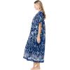 Only Necessities Women’s Plus Size Bib Front Lounger House Dress, Nightgown(Waterfall Burst)