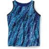 Swimsuits for All Swim 365 Women’s Plus Size Longer-Length Racerback Tankini Top(Aqua Abstract)