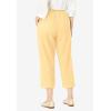 Woman Within Plus Size 7-Day Elastic-Waist Pull-On Cotton Denim Capri Jeans(Banana)
