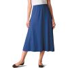 Woman Within Plus Size 7-Day Knit A-Line Skirt(Black)
