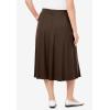 Woman Within Plus Size 7-Day Knit A-Line Skirt(Chocolate)