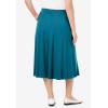 Woman Within Plus Size 7-Day Knit A-Line Skirt(Deep Teal)