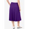 Woman Within Plus Size 7-Day Knit A-Line Skirt(Radiant Purple)