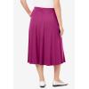 Woman Within Plus Size 7-Day Knit A-Line Skirt(Raspberry)
