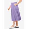 Woman Within Plus Size 7-Day Knit A-Line Skirt(Soft Iris)