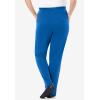 Woman Within Plus Size 7-Day Knit Straight Leg Pant Stretch Elastic Waist (Petite & Tall Available)(Deep Cobalt)