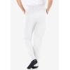 Woman Within Plus Size 7-Day Knit Straight Leg Pant Stretch Elastic Waist (Petite & Tall Available)(White)