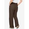 Woman Within Plus Size 7-Day Knit Wide-Leg Pull-On Pants(Chocolate)