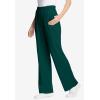 Woman Within Plus Size 7-Day Knit Wide-Leg Pull-On Pants(Emerald Green)