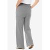 Woman Within Plus Size 7-Day Knit Wide-Leg Pull-On Pants(Medium Heather Grey)