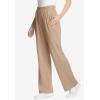 Woman Within Plus Size 7-Day Knit Wide-Leg Pull-On Pants(New Khaki)