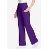 Woman Within Plus Size 7-Day Knit Wide-Leg Pull-On Pants(Radiant Purple)