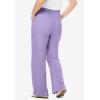 Woman Within Plus Size 7-Day Knit Wide-Leg Pull-On Pants(Soft Iris)