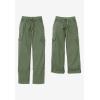 Woman Within Plus Size Convertible 2-in-1 Cargo Pant & Capri Elastic Waist(Olive Green Camouflage)