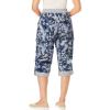 Woman Within Plus Size Convertible Length Cargo Capri/Bermuda(Pearl Grey Botanical)