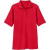 Woman Within Plus Size Elbow-Sleeve Polo Tunic(Sweet Coral)