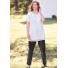 Woman Within Plus Size Lace-Trim Pintucked Tunic(Sweet Coral)