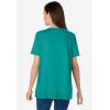 Woman Within Plus Size Lace-Trim Pintucked Tunic(Waterfall)