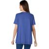Woman Within Plus Size Lace-Trim Pintucked Tunic(Waterfall)