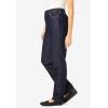 Woman Within Plus Size Perfect All-Cotton Back-Elastic Denim Jeans(Chocolate)